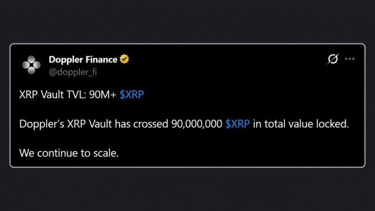 Doppler Finance XRP Vault Tops 90M Tokens as Evernorth Prepares Nasdaq Listing