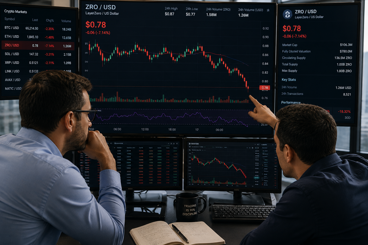 LayerZero Token Drops 4% as 25.7M ZRO Unlock Looms