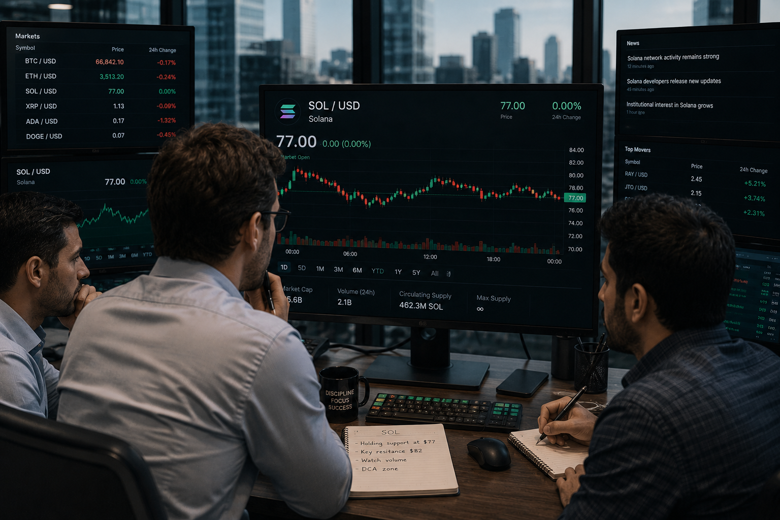 Solana Holds Above $78 as ETF Inflows Hit $5.83M, Long/Short Ratio Rises
