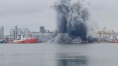Ukraine Strikes Cargo Ships in Sea of Azov, Admits Drone Blast in Romania