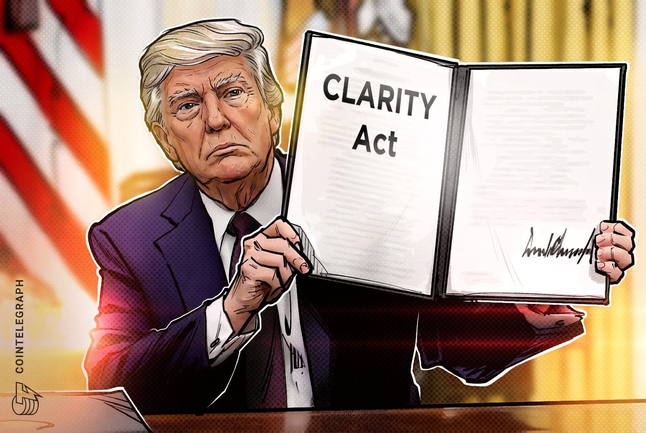 Trump Urges Senate to Pass CLARITY Act, Citing China in Crypto Race