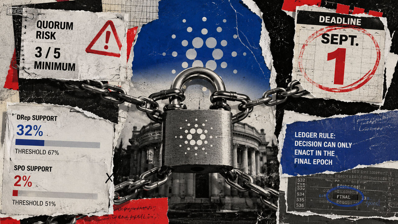 Cardano Governance Faces Sept. 1 Deadline as Committee Renewal Support Lags