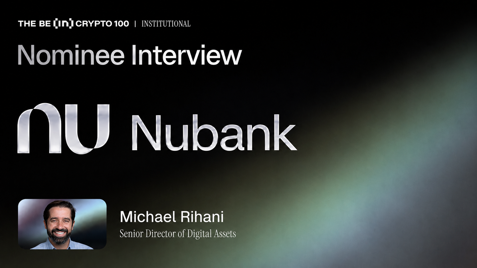Nubank Nominated for Best Digital Assets Neobank at BeInCrypto Awards 2026