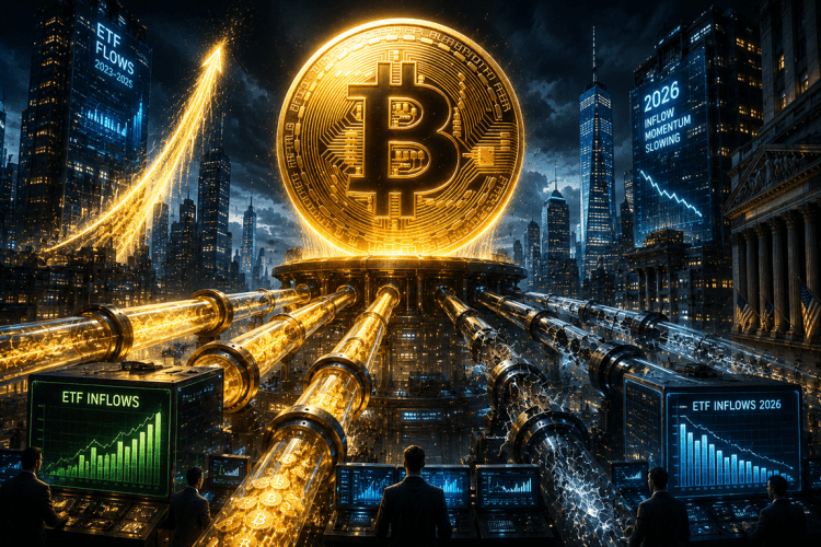 Bitcoin ETF Inflows in 2026 Trail Previous Years as Price Stalls