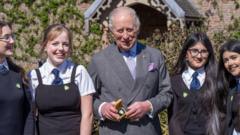 Charles Awarded Blue Peter Green Badge at Dumfries House