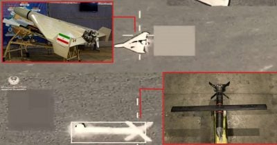 Iransk Shahed-136-drönare observerad i Gulfen – prediktionsmarknad ser 55,5 % chans för militär aktion