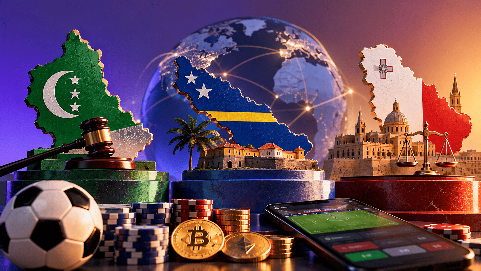 Anjouan, Curaçao and Malta: Where Crypto Sportsbooks Get Their Licences