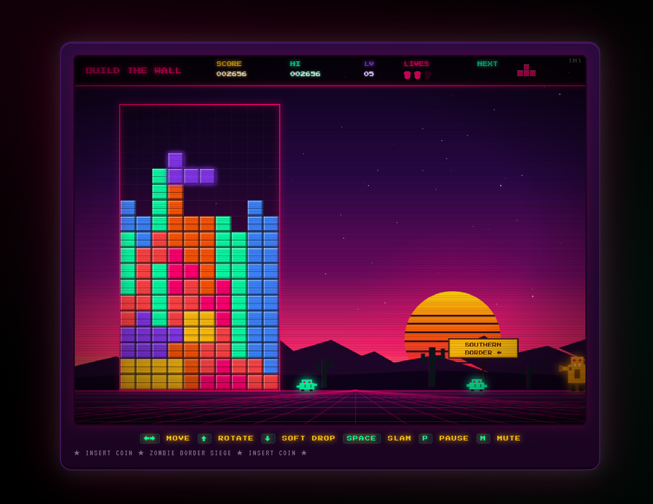 Tetris Company Distances Itself From White House's 'Build the Wall' Game