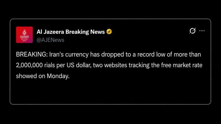 Irans Rial erreicht Rekordtief, da Trumps Sanktionen Bitcoin-Mining ins Visier nehmen