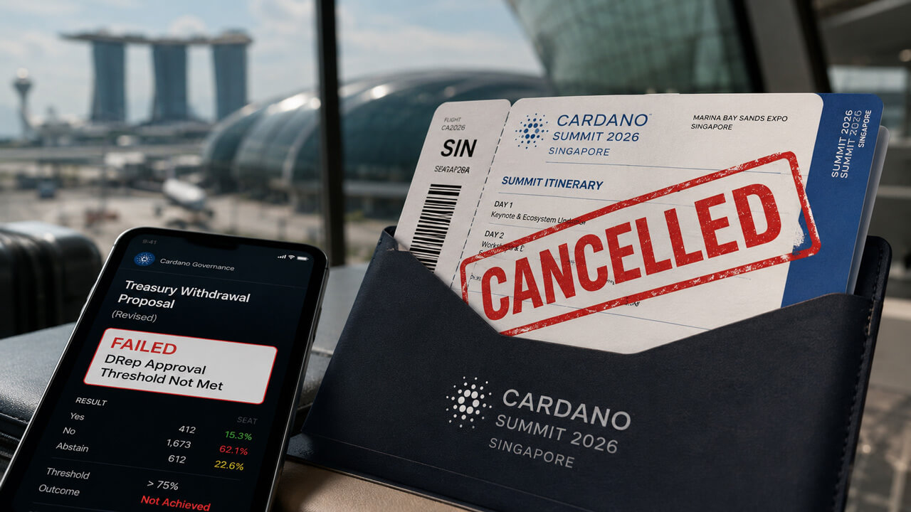 Cardano Cancels 2026 Singapore Summit After Funding Vote Fails