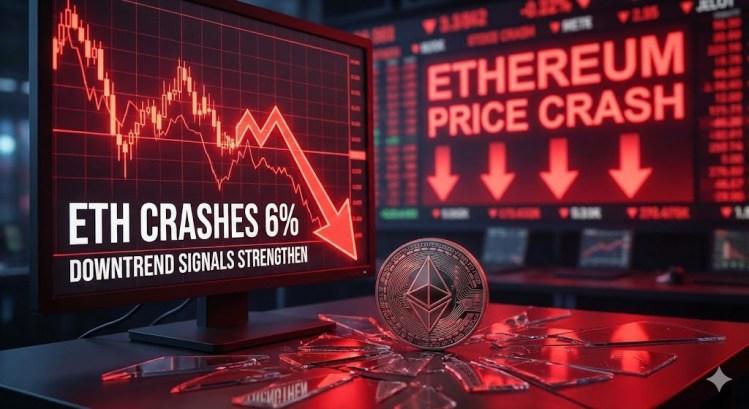 Ethereum slides below $1,750 as bearish momentum builds