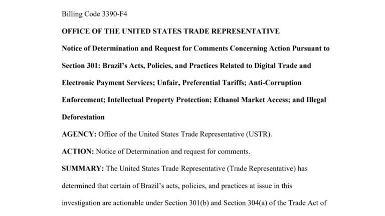 US Proposes 25% Tariffs on Brazilian Goods Over Pix Payment System