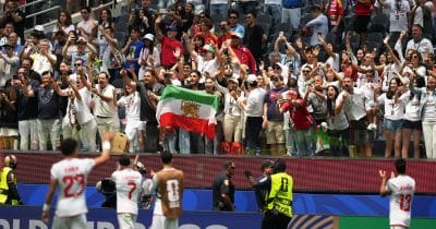 Protesters Gather Outside LA Stadium Before Iran-Belgium World Cup Match