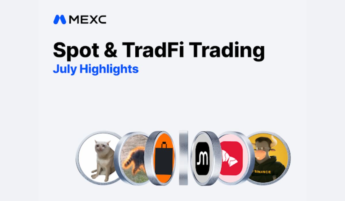 MEXC July Report: Robinhood Chain Listings Dominate, Stock Futures Jump 111%