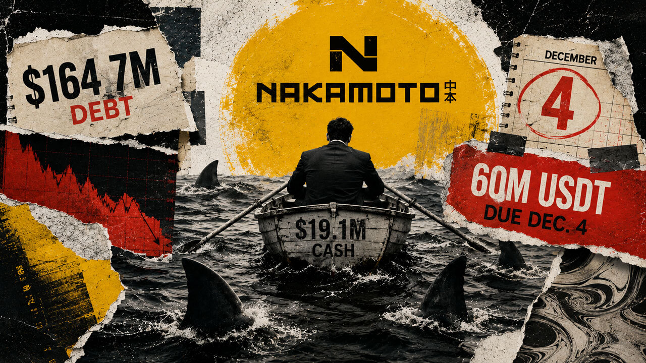 Nakamoto Faces $60M USDT Payment With Cash and Bitcoin Falling Short