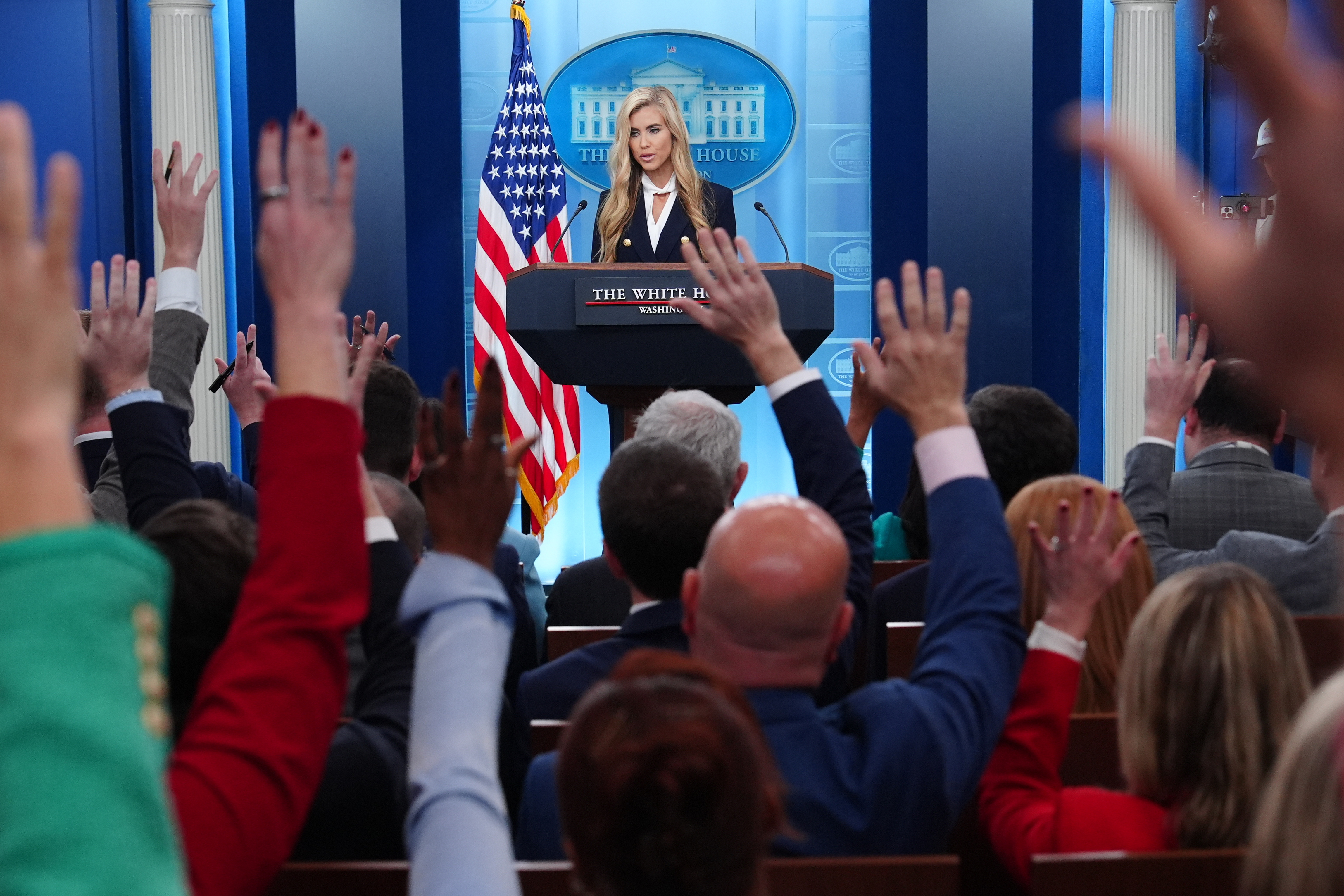 Katie Zacharia's Short Stint as White House Press Secretary Puts the Podium Back in the Spotlight
