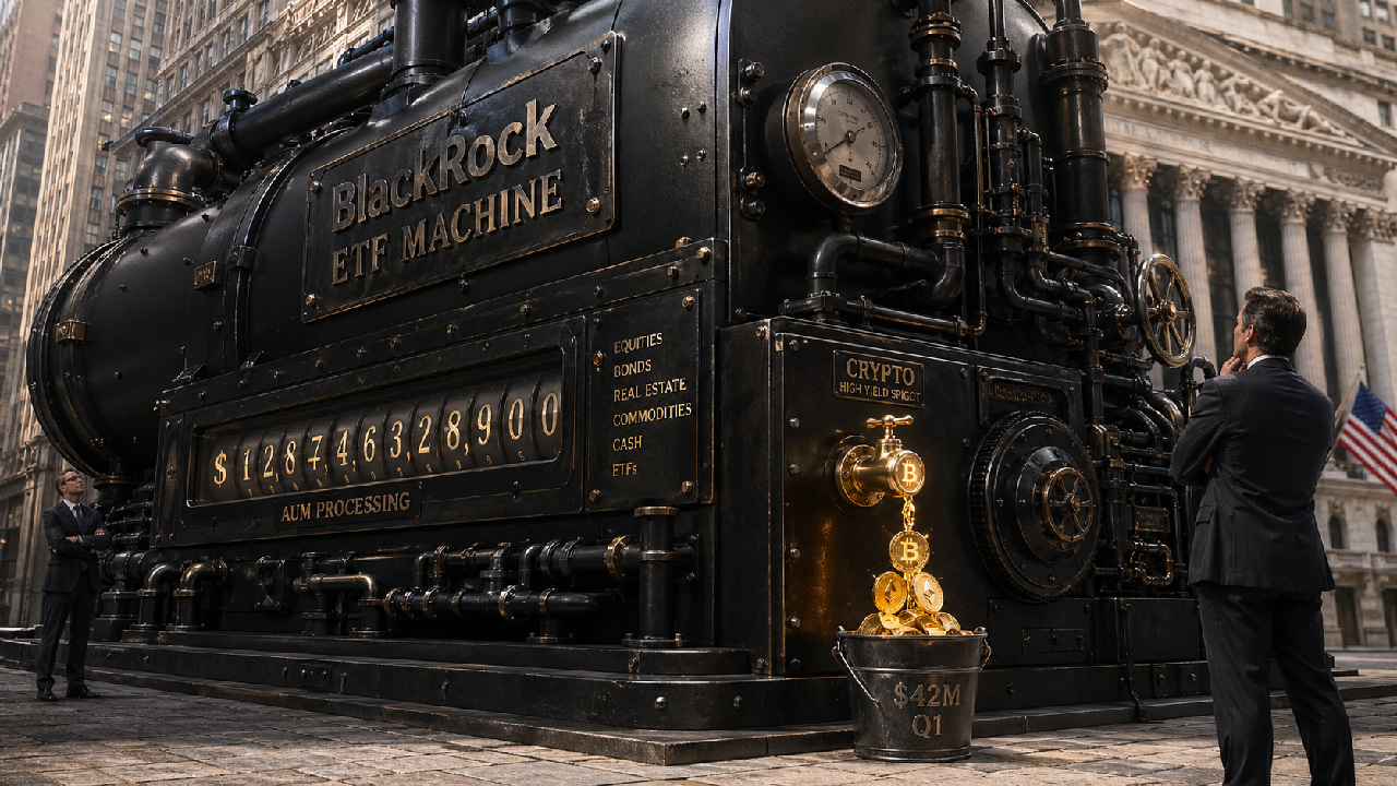 BlackRock's Crypto ETFs Generate $42M in Q1 Fees Despite AUM Drop