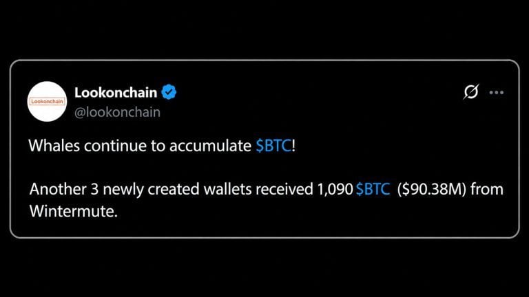 Wintermute Moves Another 1,090 BTC to Fresh Wallets as Whales Keep Buying