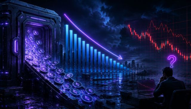 Ethereum Drops Below $1,700 as Exchange Reserves Fail to Spark Recovery