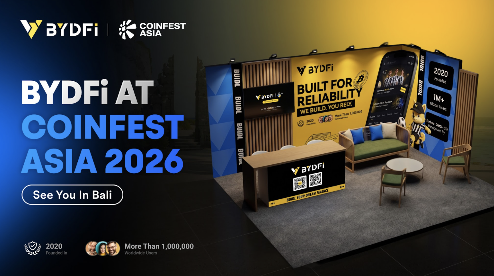 BYDFi Takes Gold Sponsor Slot at Coinfest Asia 2026 in Bali