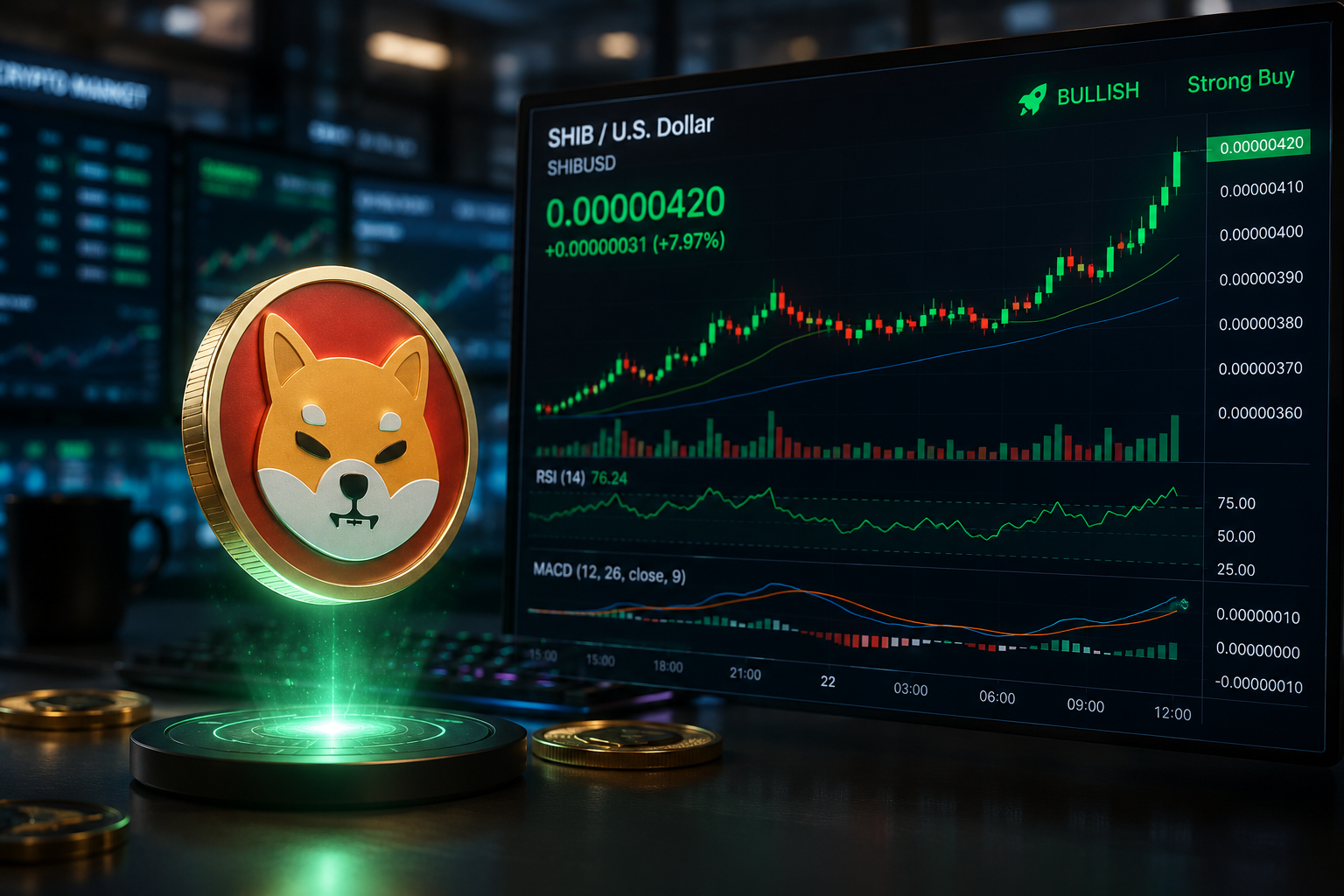 Shiba Inu Breaks Descending Trendline as Exchange Outflows, Bullish Derivatives Signal Momentum