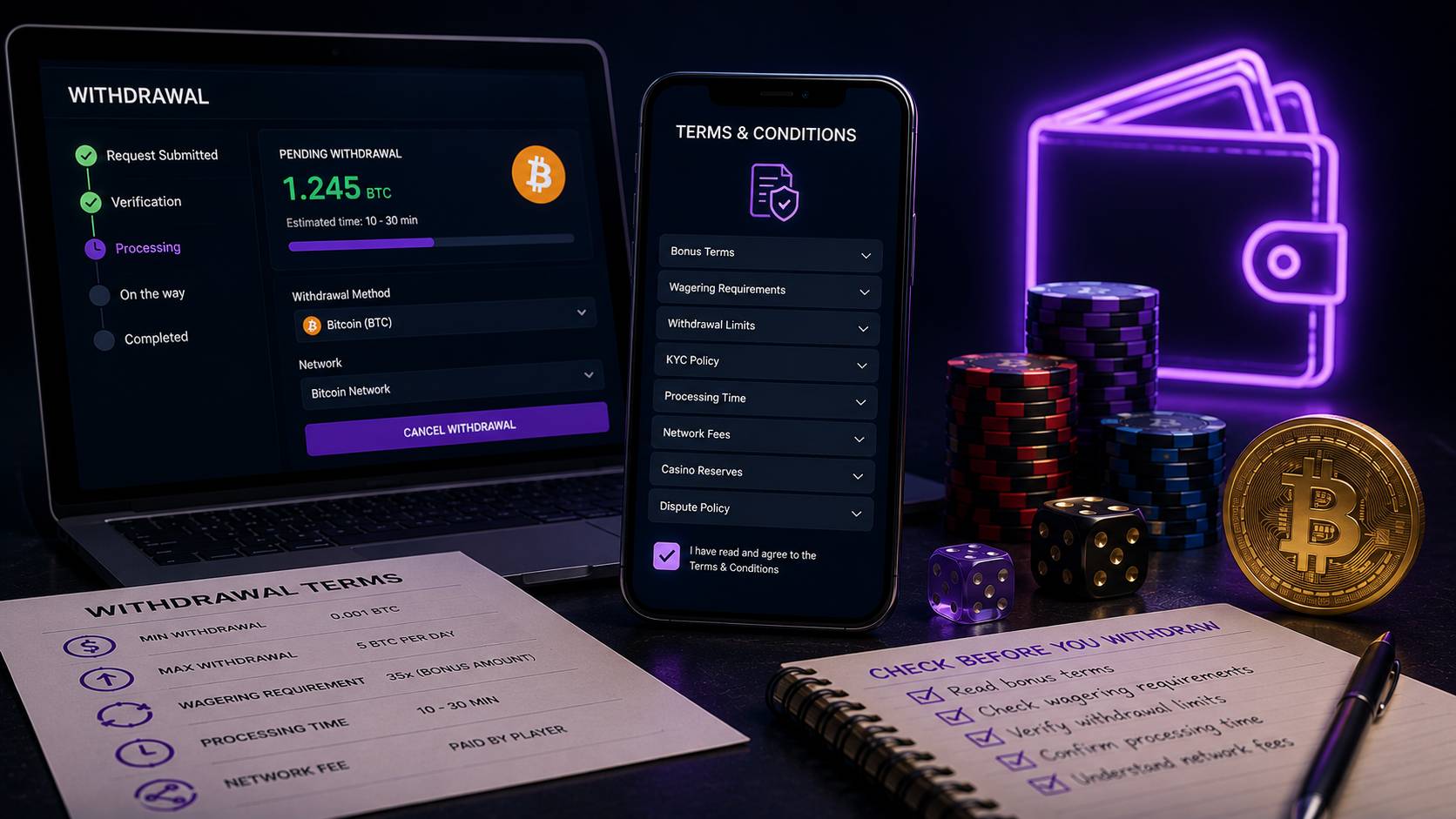 Web3 Casinos' Withdrawal Policies: Six Clauses That Can Block Your Payout