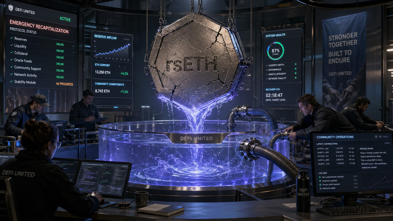 KelpDAO rsETH Bridge Attack Triggers $13 B DeFi TVL Drop; DeFi United Leads $69,550 ETH Emergency Recap