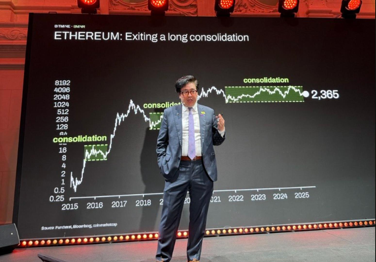 Tom Lee and Bitmine Chairman Both Call for Monster Ether Rally