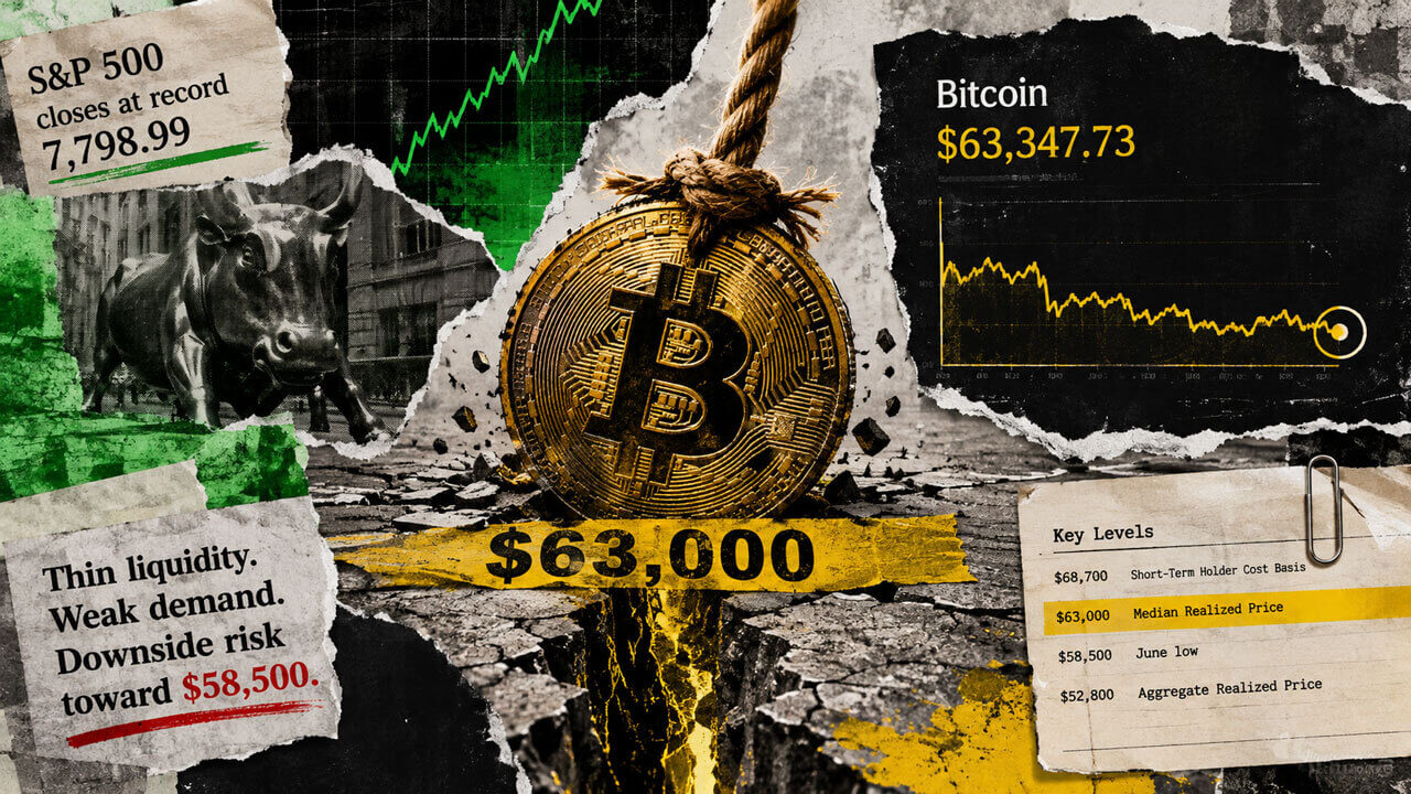Bitcoin Holds $63,000 Support as On-Chain Metrics Point to Exhausted Sellers