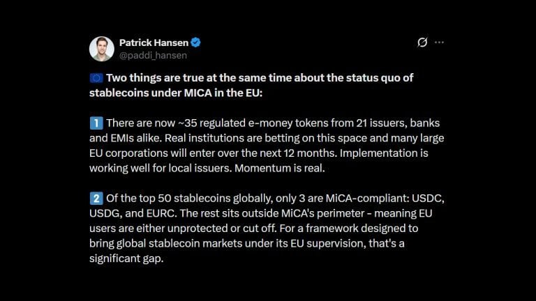 Circle Warns MiCA Rules Risk Cutting EU Off From Major Stablecoins