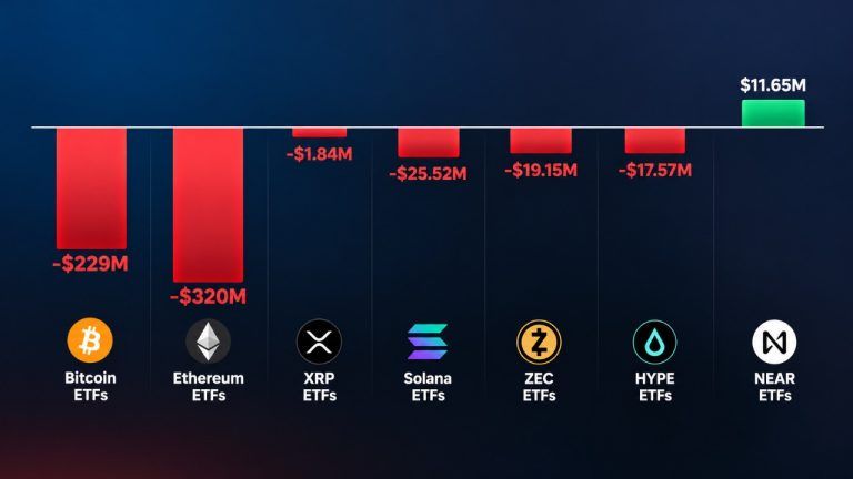 Crypto ETFs Bleed $593M in a Week as Bitcoin and Ether Funds Both Retreat