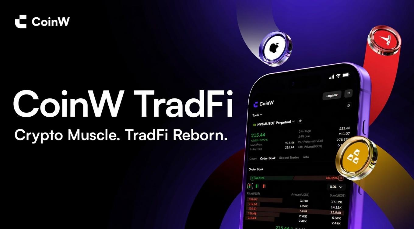 CoinW Launches TradFi Platform for Perpetual Contracts on Gold, Stocks, Pre-IPO Shares