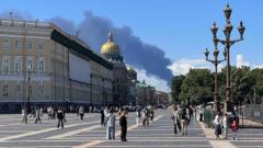 Ukrainian Drones Strike Oil Storage Near St Petersburg as Putin's Economic Forum Opens