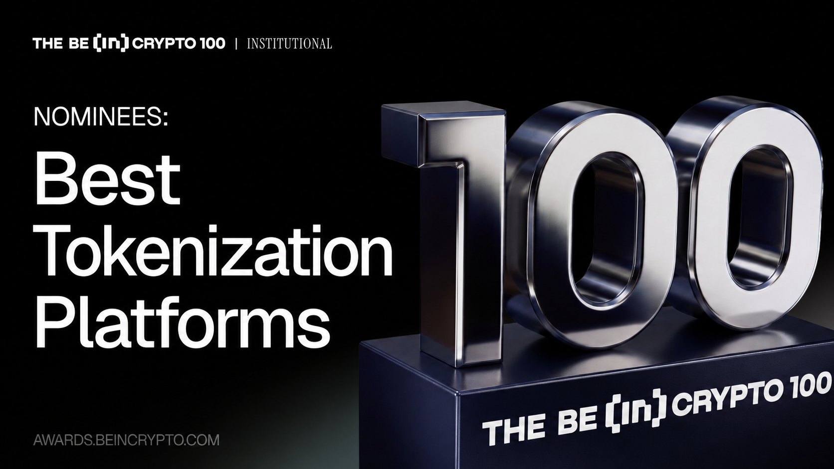 BeInCrypto Names 15 Finalists for Institutional Tokenization Award