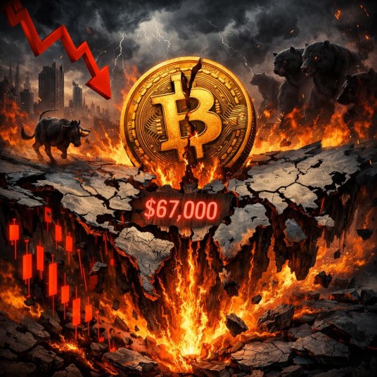 Bitcoin Tumbles to $67,289, Breaks Key Support Levels in Biggest Drop Since April