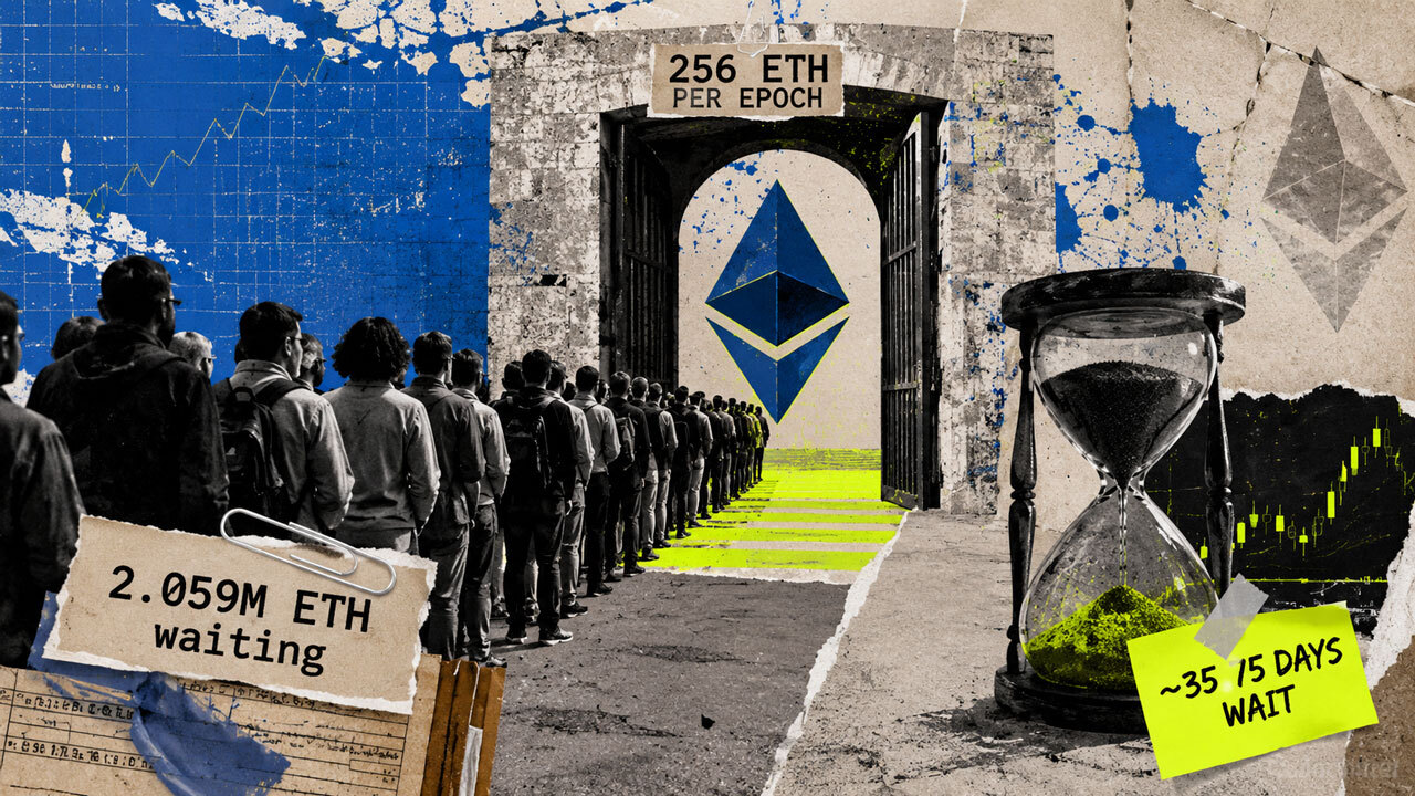 Ethereum Staking Queue Holds 2.06M ETH as Wait Time Tops 35 Days