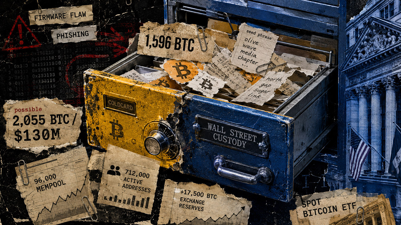 Coldcard Hack: 1,596 BTC Stolen, Bitcoin Network Activity Surges