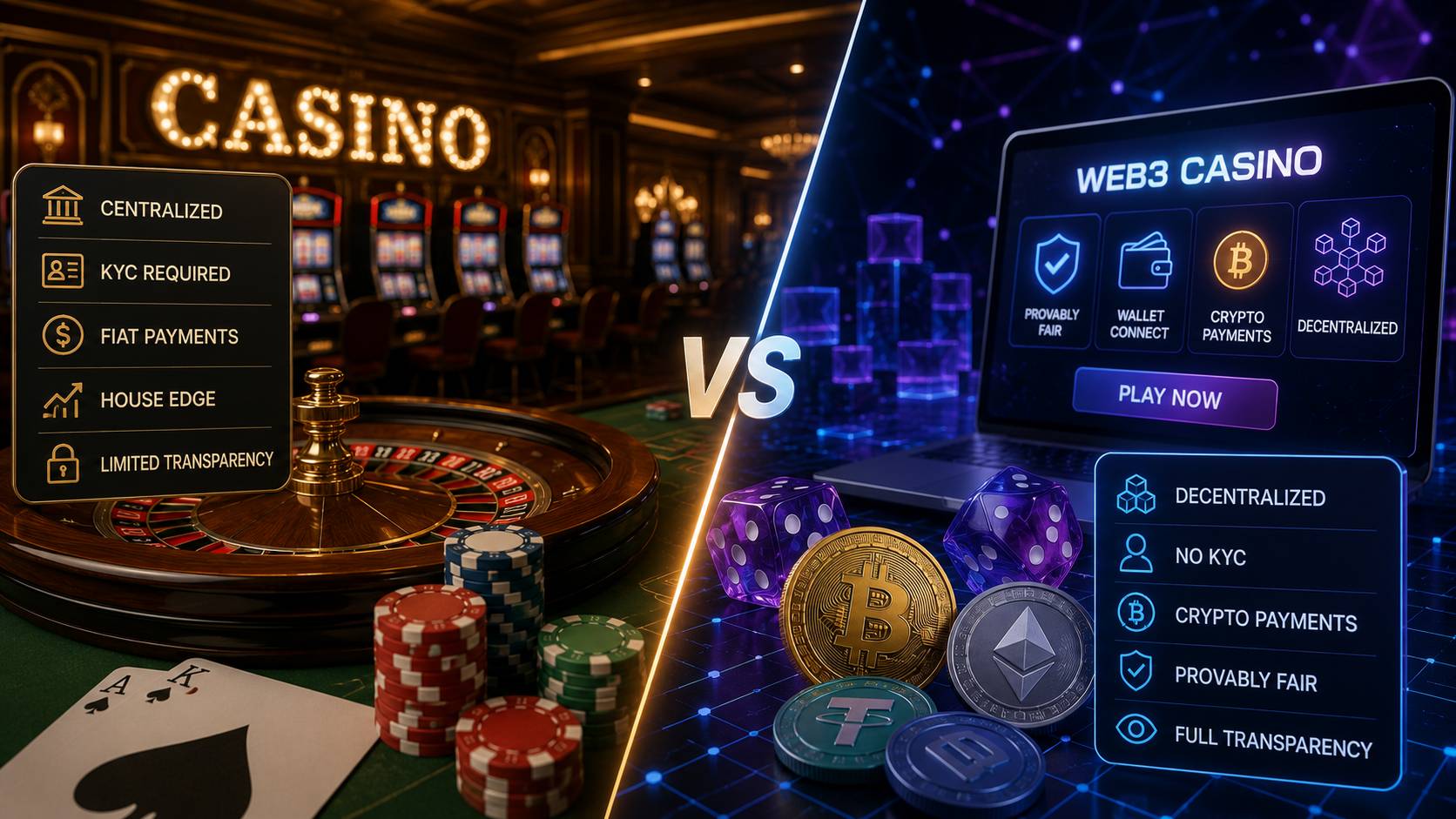 Web3 Casinos vs Traditional Casinos: Three Key Differences in How They Handle Player Money