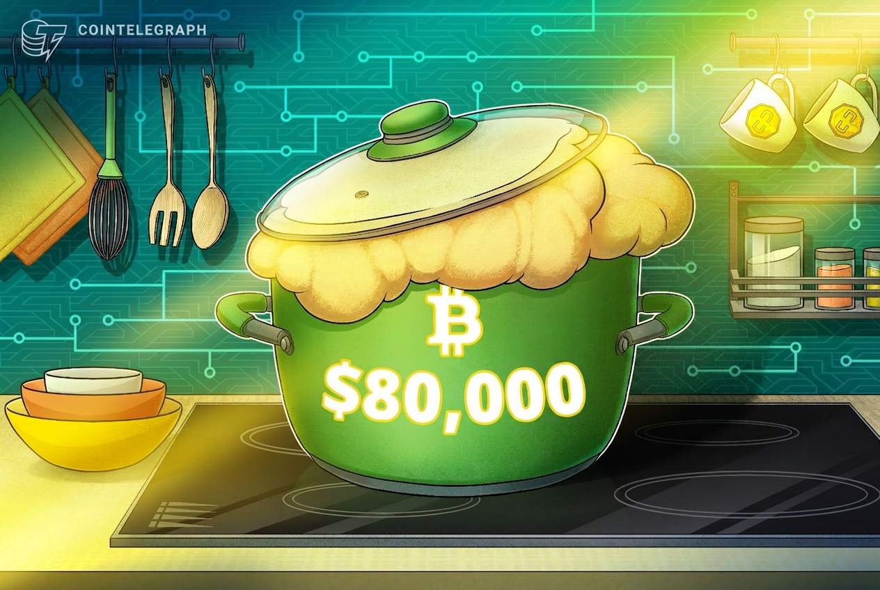 Bitcoin Hits $80,000 First Time Since May as Short Liquidations Top $220 Million