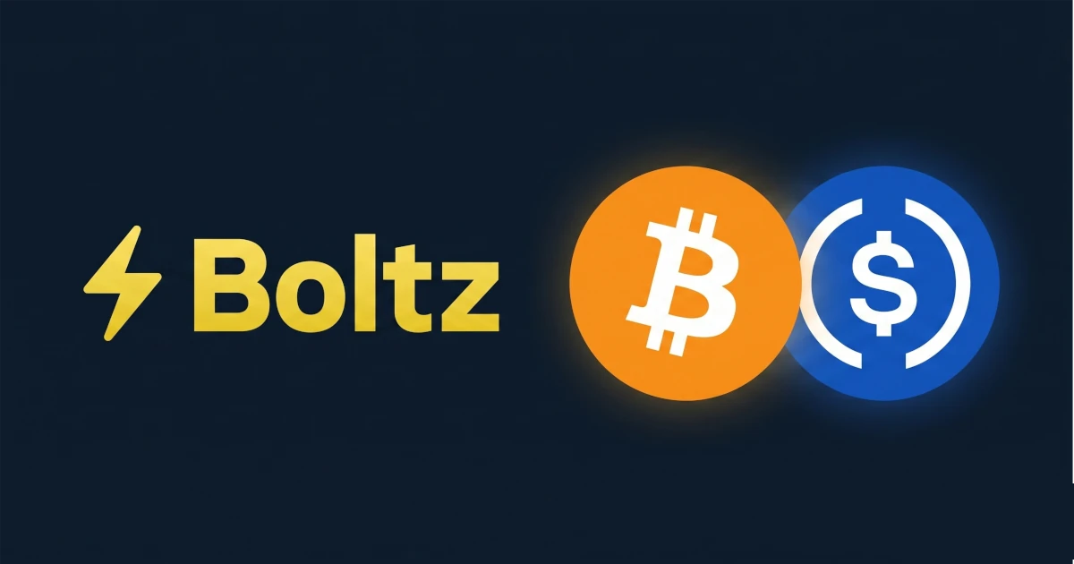 Boltz startet nicht-verwahrende USDC-Swaps für Bitcoin, kein KYC erforderlich