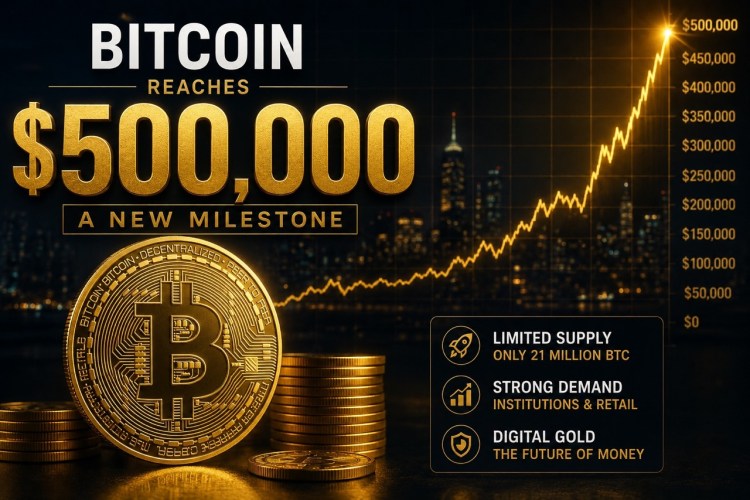 Analyst Predicts $500,000 Bitcoin as Price Tests Key Support Level