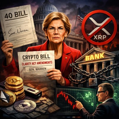 Warren Drafts 40 Amendments to Block XRP From US Banking System