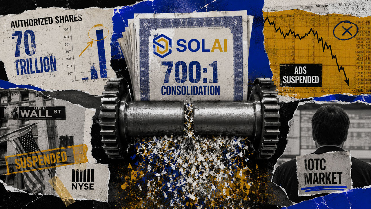 SOLAI shareholders approve 700-for-1 consolidation as NYSE delisting takes effect