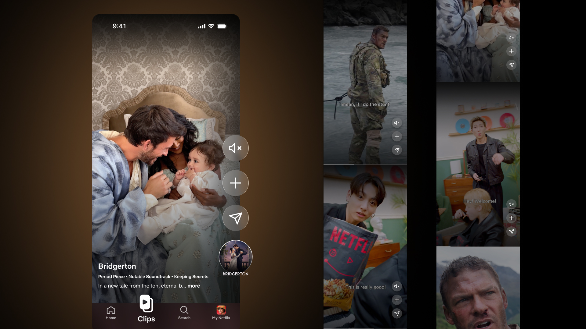 Netflix Launches Vertical “Clips” Feed in Mobile App Across Seven Countries