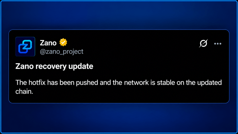 Zano Applies Hot Fix for Inflation Bug, Network Stable on Updated Chain