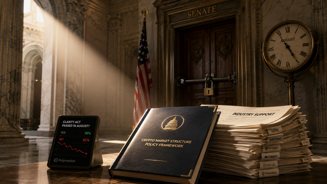 Crypto Coalition Urges Senate Floor Vote on CLARITY Act as Odds Slip
