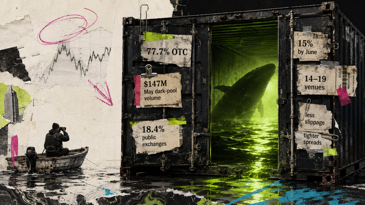 Institutional Dark Pools Now Handle 15% of Crypto Volume, sFOX Data Shows