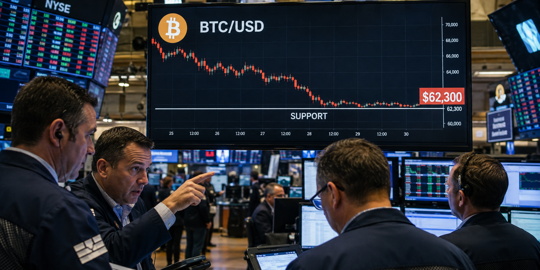 Bitcoin Holds $62,300 Support, But Recovery Faces Steep Resistance