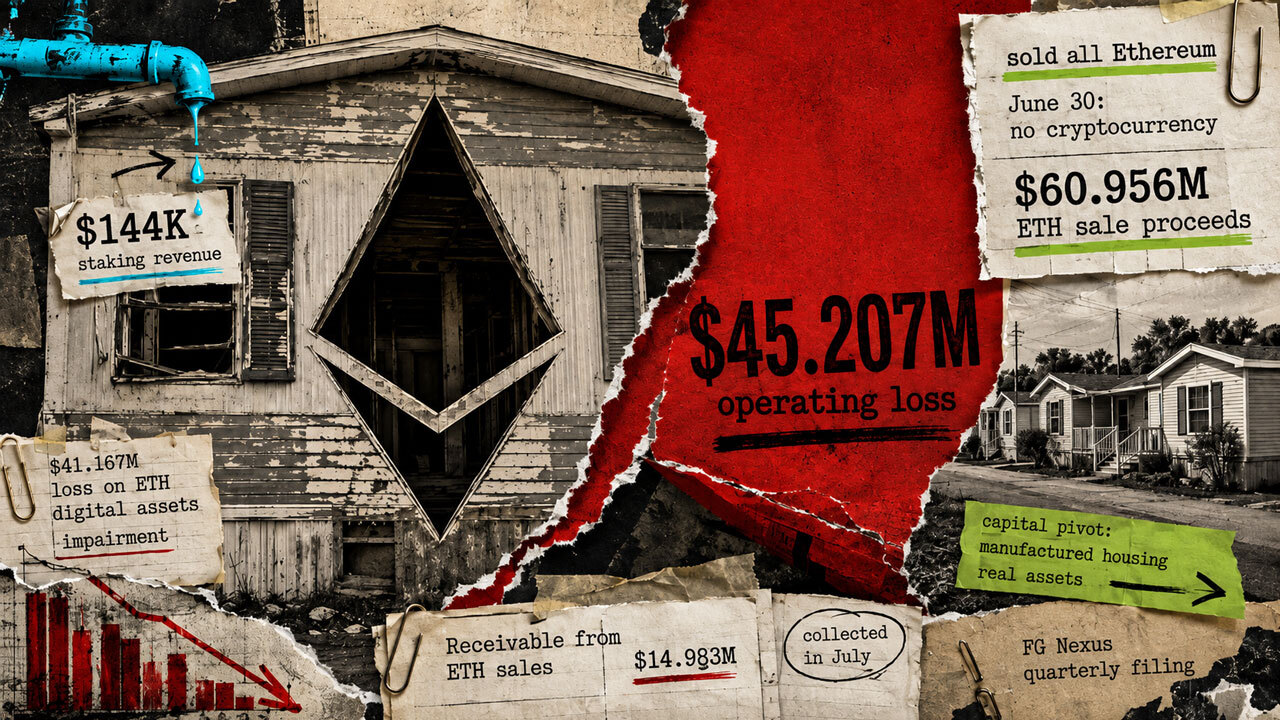 FG Nexus Sells All Its Ethereum, Pivots to Real Estate
