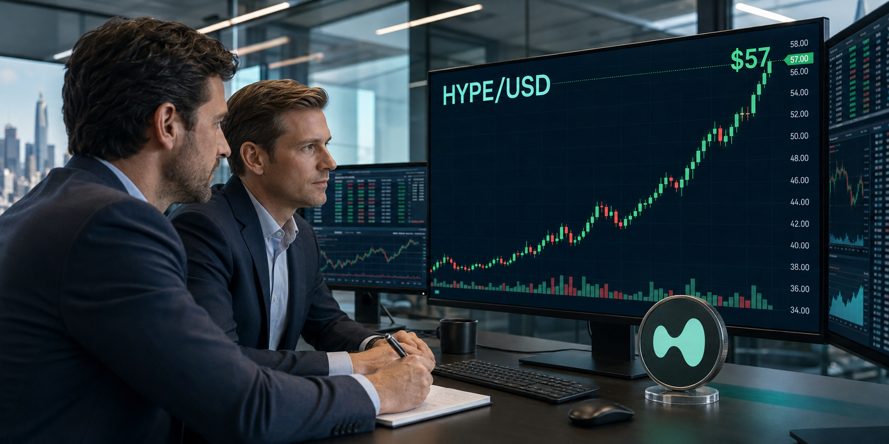 HYPE Approaches $58.37 Resistance as Whale Holdings and Open Interest Rise